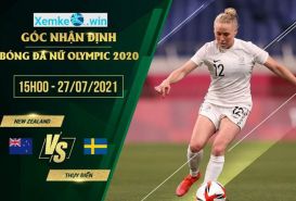 Soi kèo phạt góc Thụy Điển vs New Zealand 15h 27/7 bóng đá nữ Olympic