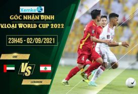 Soi kèo phạt góc UAE vs Lebanon 23h45 2/9 vòng loại World Cup