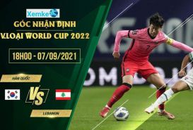 Soi kèo phạt góc Hàn quốc vs Lebanon 18h 7/9 vòng loại World Cup