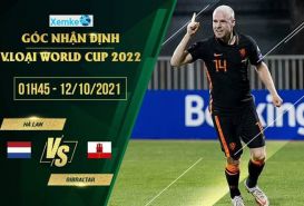 Soi kèo phạt góc Hà Lan vs Gibraltar 1h45 12/10 vòng loại World Cup 2022