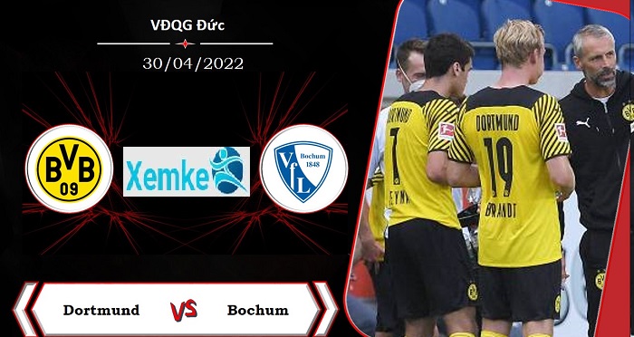 Link trực tiếp Dortmund vs Bochum 20h30 30/4/2022 có bình luận
